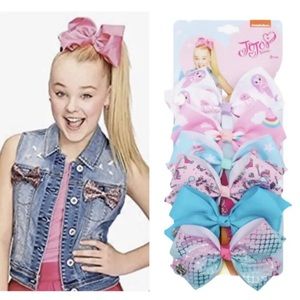 New Nickelodeon JoJo Siwa 6-Pack Hair Bowss
